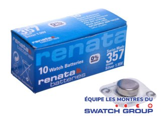 B.10 Piles Renata bouton 357/LR44
