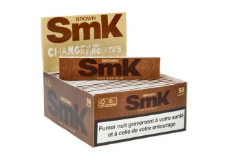 B.50 Cahiers SMK Brown King Size Slim non blanchi