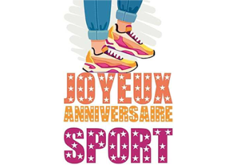 Paquet de 6 cartes anniversaire Sport