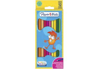 Etui 12 crayons de couleurs Paper Mate
