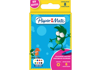 L.12 Blisters 8 crayons de cire Kids Colouring