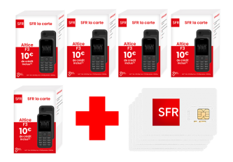 5 Packs SFR Altice F3 = 15 Sim offertes