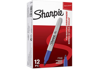 B.12 Marqueurs Sharpie Bleu