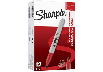 B.12 Marqueurs Sharpie Rouge