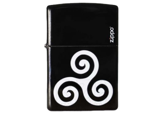 Étui Zippo cuir à pression noir - Briquets Zippo - Briquets - Protabac