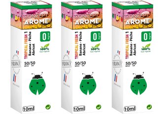 3x10ML TROPICAL FRESH N°1 0MG