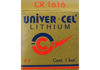 Boite de 5 piles Univer-cel lithium CR1616