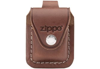 Étui Zippo cuir à pression avec passant