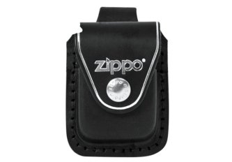 Étui Zippo cuir à pression avec passant