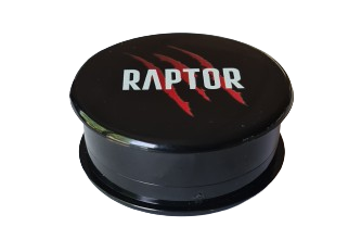 Grinders en plastique RAPTOR noir 62 x 27mm