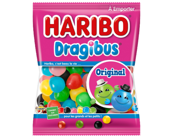 Dragibus Soft, bonbon dragibus, dragibus soft haribo, gros dragibus