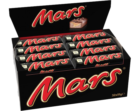 32 Barres Mars Chocolat - Barres de chocolat - Milleproduits
