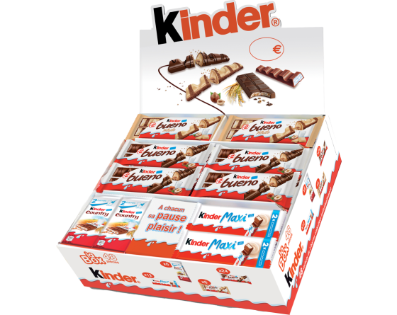 Assortiment de 48 Barres Kinder - Barres chocolat - Chocolat