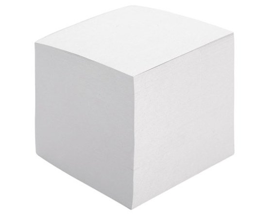 Bloc cube Blanc - Post-it / blocs - Cahiers et blocs - Papeterie