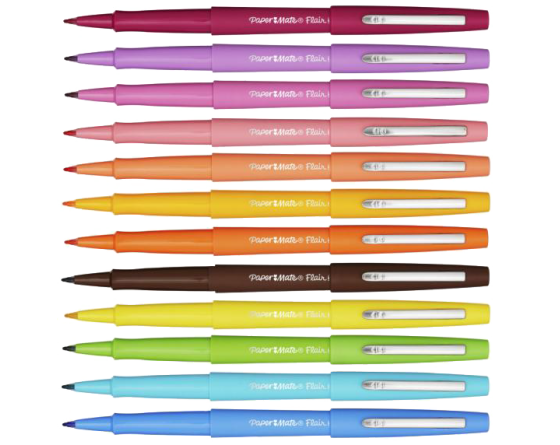 Pochette 12 feutres FLAIR Parfumés - Crayons feutres - Crayons couleur /  feutres / peinture - Stylos / recharges / correction - Papeterie - Protabac